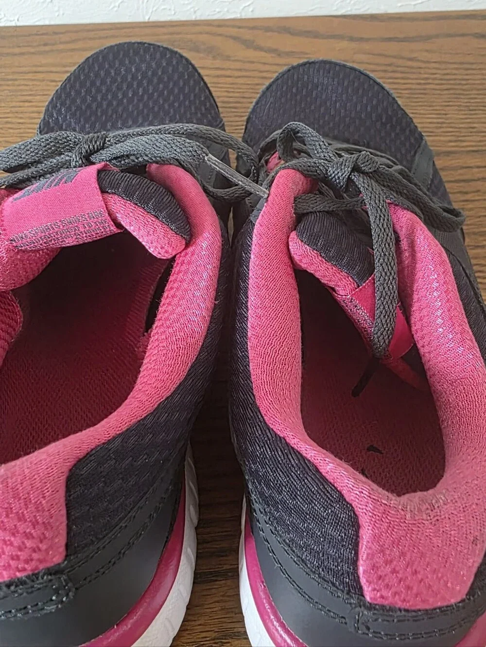 Nike Dual Fusion Run 2 GS 456970-004 Black Pink Shoes Size 6.5Y Fits Women 8